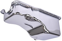Stock-Style Replacement Oil Pan for 1965-1987 Small Block Ford 260-302 [Chrome]