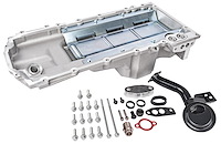 Retrofit Oil Pan for GM Gen V LT Series Engine Swap [Rear Sump, Satin Finish]