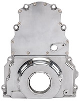 Timing Cover for GM LS Engines up to Gen IV with Front Mounted Cam Sensors [Polished Aluminum]