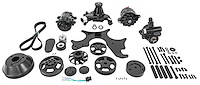 Serpentine Front Drive System for Small Block Chevy Engines [Black]