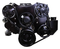 Serpentine Front Drive System for Small Block Chevy Engines [Black]