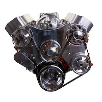 Serpentine Front Drive System for Big Block Chevy Engines [Polished]