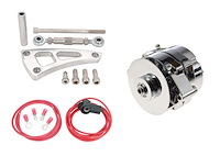 Alternator Kit with Billet Mounting Bracket [1-Wire, GM]