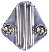 Fuel Pump Block-Off Plate Big Block Chevy [Cast Aluminum, Polished]