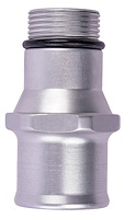 O-Ring Style Hose Adapter 1-1/2 in. Clear Anodized