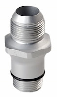 O-Ring Style Hose Adapter -16AN Clear Anodized