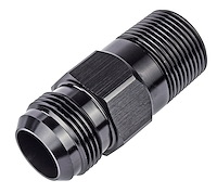 Water Pump Hose Adapter Fitting 1 in. NPT to -16 AN [Black Anodized]