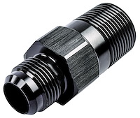 Water Pump Hose Adapter Fitting 1 in. NPT to -12 AN [Black Anodized]