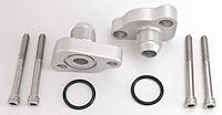 Remote Electric Water Pump -12AN Block Adapters for Small Block Ford