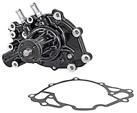 Premium High-Flow Aluminum Water Pump for 1966-1977 Small Block Ford 289, 302, & 351W Engines [Black]
