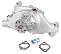 Premium High-Flow Short-Style Aluminum Water Pump Fits Select 1965-1970 Big Block Chevy 396-454 V8 [Natural]