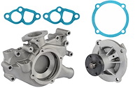 Premium High-Flow Aluminum Water Pump and Housing Kit for1958-1979 Big Block Mopar 361-440 [Natural]