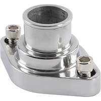 Aluminum Thermostat Housing for Small Block & Big Block Chevy, Straight Design [Polished]