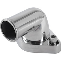 Aluminum Thermostat Housing for Small Block & Big Block Chevy, 90-degree Swivel Design [Polished]