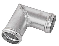 Aluminum Radiator Hose Connector, 90 Degree Elbow [1 3/4 in. O.D. Inlet/Outlet]