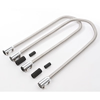 Stainless Steel Heater Hose Kit Polished Finish