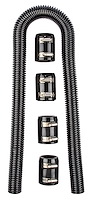 Stainless Steel Radiator Hose Kit Black