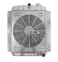 Aluminum Radiator & Fan Combo for 1942-1948 Chevrolet Passenger Car w/Chevy V8 Engine Conversion