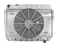 Aluminum Radiator & Fan Combo for 1966-1967 Chevrolet Chevelle, Malibu, & El-Camino [16 in. Fan]