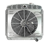 Aluminum Radiator & Fan Combo for 1955-1957 Chevrolet with V8 Engine [16 in. Fan]