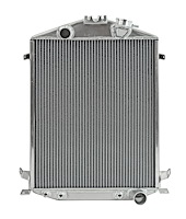 Aluminum Radiator for 1928-1931 Ford Model A with Chevy V8 Engine & Full-Height Grill