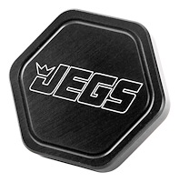 16 lb Radiator Cap With JEGS Logo [Black Billet Aluminum]