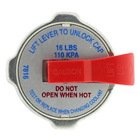 Radiator Cap With Safety Lever [16 psi]