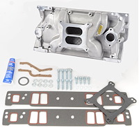 Intake Manifold with Installation Kit for 1996-2002 Small Block Chevy 350 Vortec with L31 Cast Iron Heads