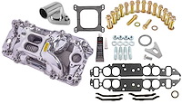 Cool Gap Intake Manifold Kit for 396-502 Big Block Chevy, Dual Plane [Polished]