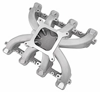 Mid-Rise Single Plane Intake Manifold for GM LS1/LS2/LS6 with Cathedral Port Heads [Satin]