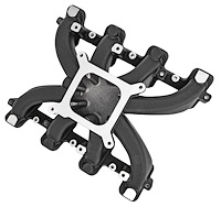 Mid-Rise Single Plane Intake Manifold for GM LS1/LS2/LS6 with Cathedral Port Heads [Black]
