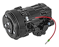 SD7 Air Conditioner Compressor-Peanut Style [Black Finish]