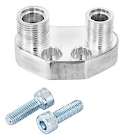 Straight A/C Compressor Manifold for Sanden SD-7 Style A/C Compressor [Polished]