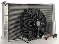 Ready Fit Aluminum Radiator System for Small Block and Big Block Buick & Chevy, Automatic Transmission