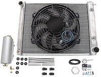 Aluminum Radiator System for 1982-1993 S10 V8 Conversion Small Block Chevy, Automatic Transmission