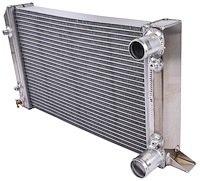 Scirocco/Pro Stock Style Lightweight Aluminum Radiator [2 Row, No Filler Neck, Drag Race Only]