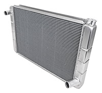 Chevy/GM-Style Aluminum Radiator, 2 Row, 1 in. Core [Crossflow]
