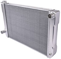 Ford/Chrysler-Style Aluminum Radiator 2 Row, 1" Core