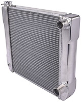 Double Pass Lightweight Aluminum Racing Radiator, 2 Row