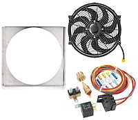 Aluminum Shroud, Fan, Control Kit [16 7/8 in. W x 17 1/2 in. H x 1/2 in. D]