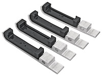 Universal Aluminum Radiator Mounting Brackets with Urethane Pads