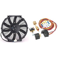 10 in. Electric Fan & Temperature-Controlled Fan Harness & Relay Kit