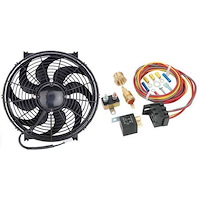 13 in. Electric Fan & Temperature-Controlled Fan Harness & Relay Kit