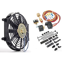 Universal Electric Fan with Wiring Harness and Relay Kit