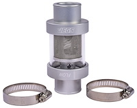 Inline Coolant Filter [1 1/2 in. OD, Silver Anodized Finish]