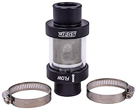 Inline Coolant Filter [1 1/2 in. OD, Black Anodized Finish]