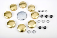 Brass Freeze Plug Kit for 1957-1997 Small Block Chevy 262-350 (Except LS Series)