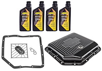 TH350 Steel Transmission Pan, Filter & Fluid Kit