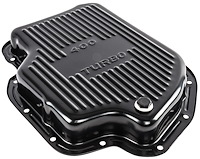 Automatic Transmission Pan for GM TH400, Stock Capacity [Black Powder Coated Steel]