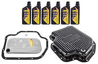 TH400 Steel Transmission Pan, Filter & Fluid Kit